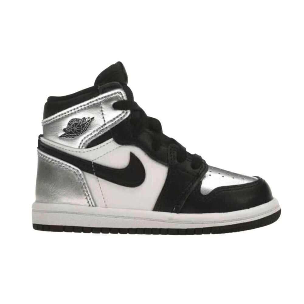 NIKE Air Jordan 1 High 'Silver Toe' Sneakers Toddler's Size 5C